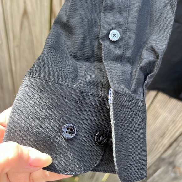 Ben Sherman Black Button Down Dress Shirt Sz M NWT - Picture 3 of 12